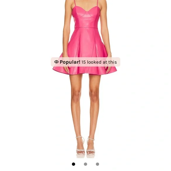 chinese dress ladies Vesta Embellished Leather Dress – Retrofete main image 1